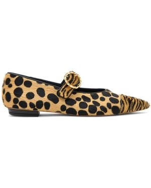 Ulla Johnson Kik Calfhair Flats - Multicolour