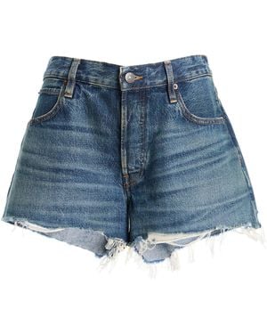 FRAME The Hang Denim Shorts - Blue