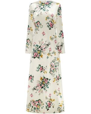 LEO LIN Cassandra Velvet Maxi Dress - Natural