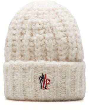 Moncler Wool Beanie - Natural