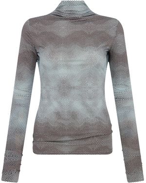 Paris Georgia Basics Slouchy Turtleneck Top - Grey