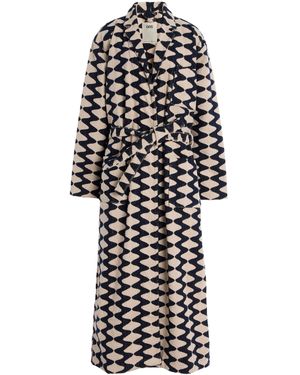 Oas Exclusive Riviera Lauda Long Cotton Robe - White