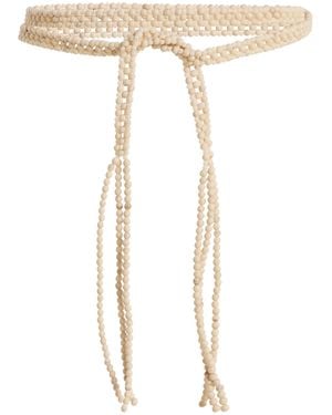 Kallmeyer Sora Beaded Belt - White