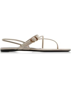 Herbert Levine Starry-Eyed Leather Sandals - White