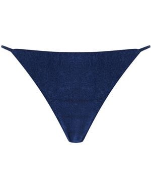 JADE Swim Bare Minimum Low-rise Bikini Bottom - Blue