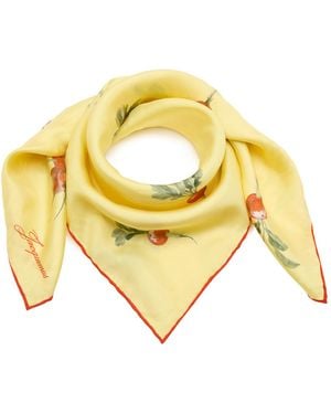 Jacquemus The Radish Silk Scarf - Yellow