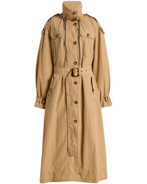 Ulla Johnson Devon Belted Trench Coat - Natural