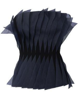 Chorus Alexis Silk Blend Top - Blue