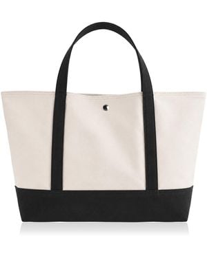 TOTEME Beach Cotton Tote Bag - White