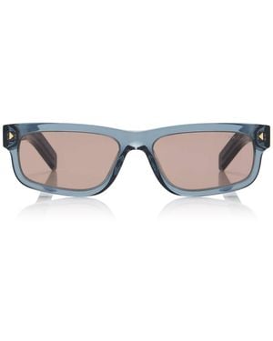 Prada Square-Frame Acetate Sunglasses - Blue