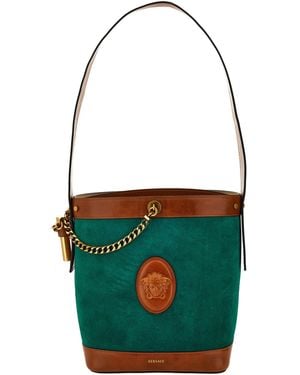 Versace Small Bucket Bag - Blue