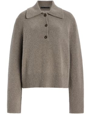 Jenni Kayne Stevie Cashmere-blend Polo Shirt - Brown