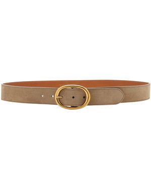 Twp Wide Leather Belt - Green