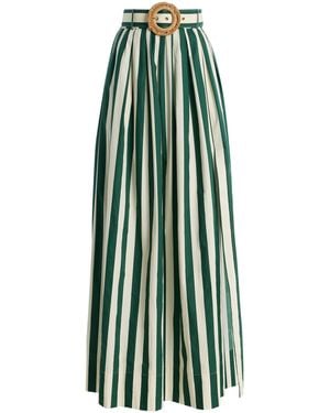 Cara Cara Greenfield Striped Cotton Maxi Skirt