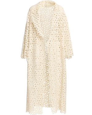 Elie Saab Oversized Macrame Coat - Natural