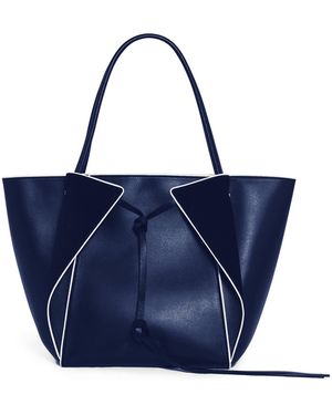 Gabriela Hearst Marija Bag With Piping - Blue