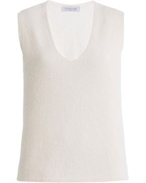 Gabriela Hearst Scion Boucle Cashmere Top - White