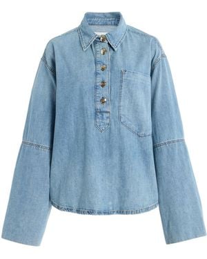RÙADH Exclusive The Finlay Denim Top - Blue