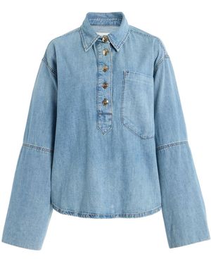 RÙADH Exclusive The Finlay Denim Top - Blue