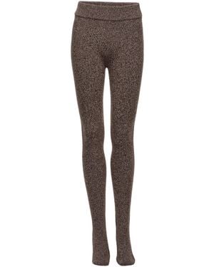 Magda Butrym Knit Wool Leggings - Grey