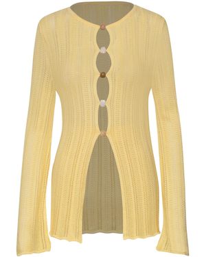 Baobab Corsica Cutout Knit Top - Yellow