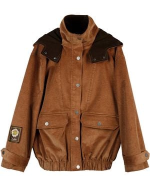 Siedres Polca Cotton-Blend Jacket - Brown