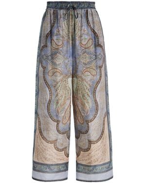 Zimmermann Wanderlust Printed Silk Trousers - Multicolour