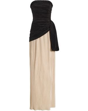 Jonathan Simkhai Laia Plisse Bustier Gown - Natural