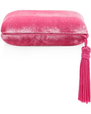 Sophie Bille Brahe Tasseled Velvet Jewelry Case - Pink