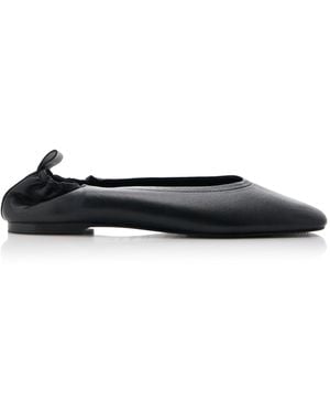 A.Emery Olgi Leather Flats - Black