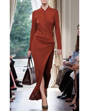 Kallmeyer Jonah Wrap Maxi Skirt - Red