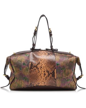 Dries Van Noten Medium East West Tote - Purple