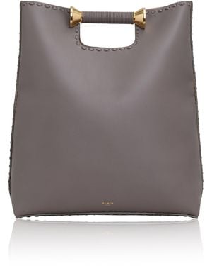 Alaïa Bobine Folded Leather Tote - Gray