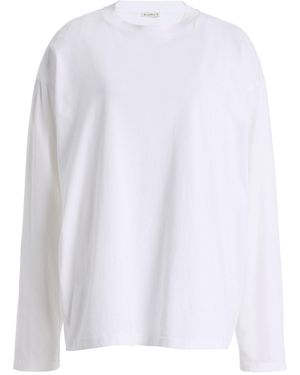 Kallmeyer Poppy Long Sleeve Cotton Top - White