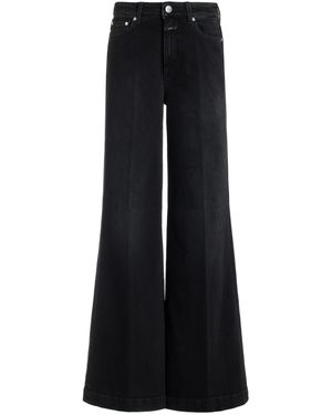 Closed Glow-up Stretch High-rise Flared Jeans - Black