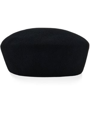 Frankie Shop Noxley Wool Pillbox Hat - Black