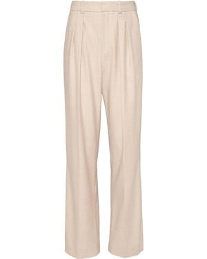ORIANE 1986 The Long Legged High-Rise Wide-Leg Pants - Natural
