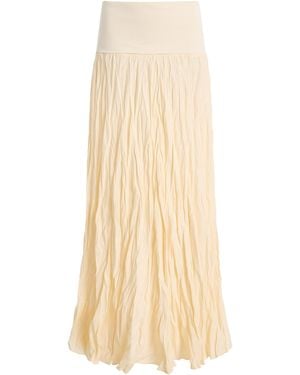 Johanna Ortiz Light And Sound Crimped Linen Maxi Skirt - Natural