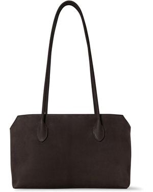 The Row Terrasse Nubuck Bag - Black