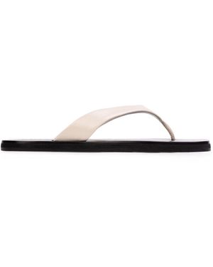 Black Suede Studio Bae Suede Sandals - White