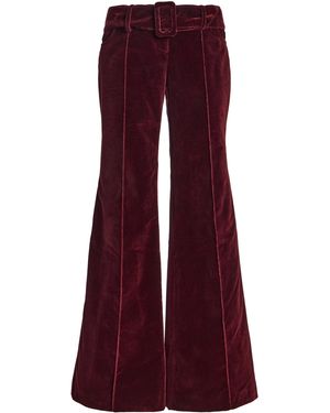 Franchise Clover Cotton Flared-Leg Trousers