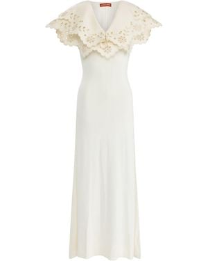 Altuzarra Penrose Broderie Anglaise Jersey Maxi Dress - White