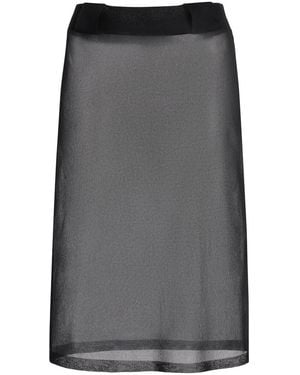 Ferragamo Silk Mini Skirt - Grey
