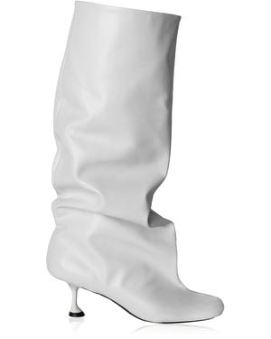 Proenza Schouler Tee Knee-high Leather Boots - White