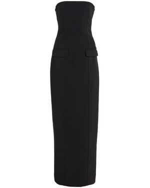 TOTEME Strapless Pocket Maxi Dress - Black