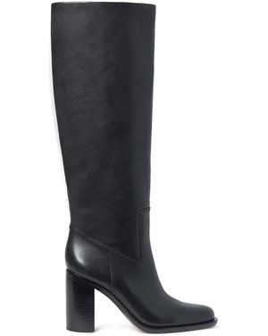 Loeffler Randall Heidi Leather Knee Boots - Black