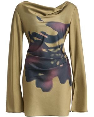 Significant Other Ily Satin Mini Dress - Green