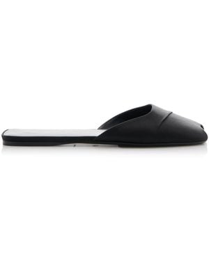 The Row Milla Satin Flats - White