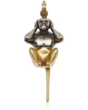 Sylva & Cie Hear Nothing 18K And Sterling Pendant - Metallic