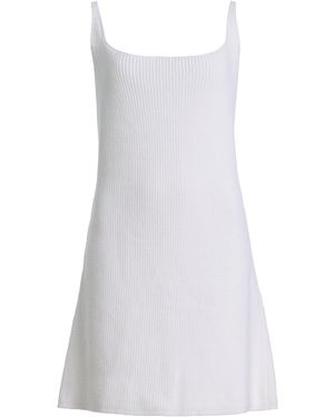 Kallmeyer Fiona Knit Cotton-Blend Mini Dress - White